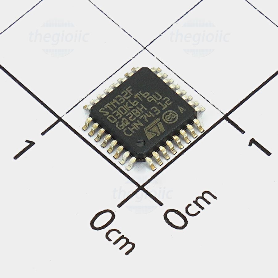 STM32F030K6T6, 32-Bit ARM Cortex M0 Microcontroller, 48MHz 32KB FLASH, 32-LQFP