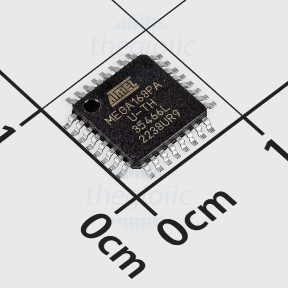 ATMEGA168PA-AU, 8bit AVR Microcontroller, 20MHz, 16kB Flash, 32-TQFP